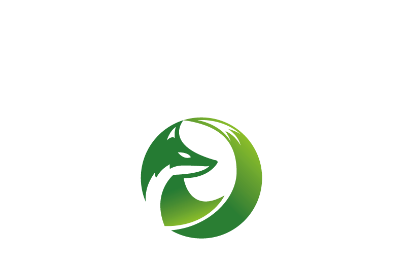 Green Fox Logotype Negative Rgb